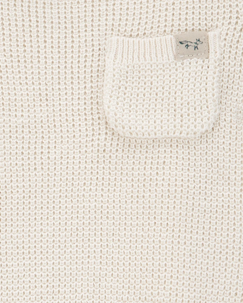 Baby 2-Piece Knit Tee & Short Set - Khaki