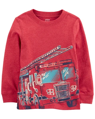 Baby Firetruck Jersey Tee