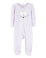 Lamb 2-Way Zipper Cotton Sleeper