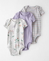 3-Pack Organic Cotton Bodysuits