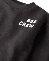 Toddler Organic Cotton Boo Crew Sweatshirt