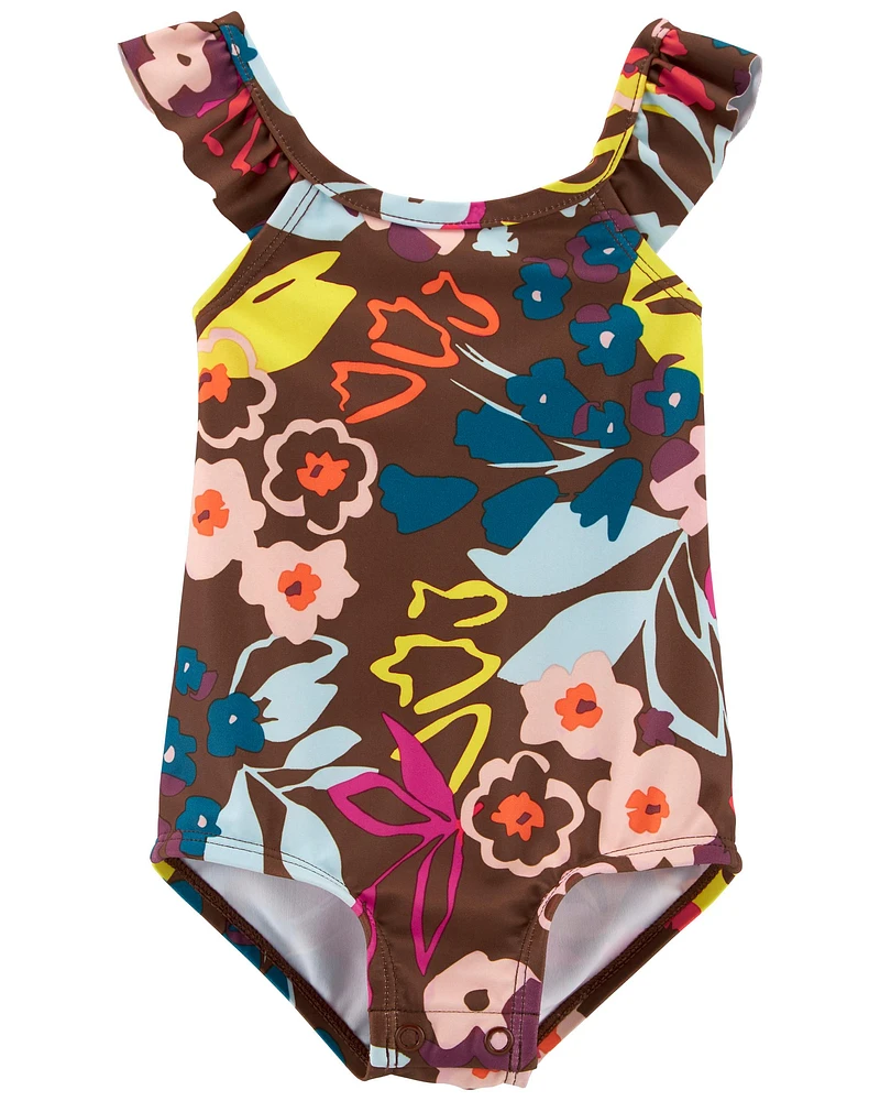 Baby 1-Piece Floral Swimsuit