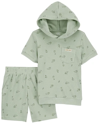 Toddler 2-Piece French Terry Dino Print Set