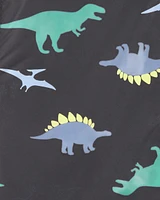Dinosaur Colour Changing Rain Jacket - Grey