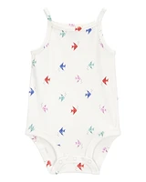 Baby Fish Print Sleeveless Bodysuit
