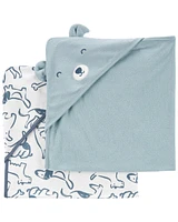 2-Pack Hooded Baby Towels