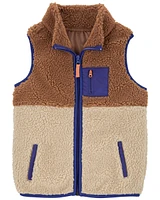 Kid Zip-Up Sherpa Vest