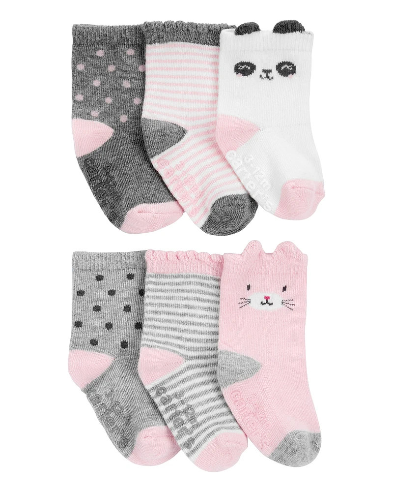 Toddler 6-Pack Critter Socks