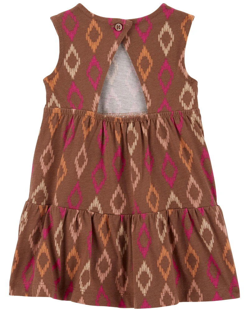 Baby Geo Print Sleeveless Dress