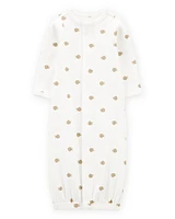Baby Preemie Snail Cotton Sleeper Gown