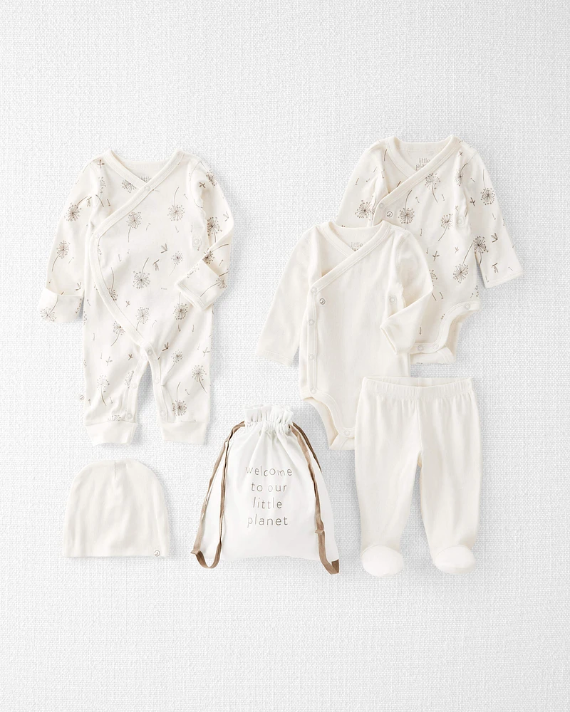 Baby 6-Piece Organic Cotton Hand-Picked Gift Set