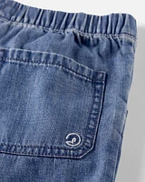 Kid Organic Cotton Chambray Shorts