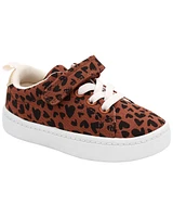 Toddler Heart Leopard Sneakers