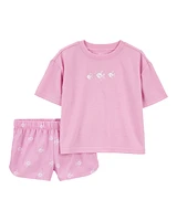 Toddler Girl 2-Piece Angelfish Loose Fit Pyjamas