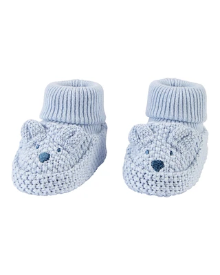 Baby Bear Crochet Booties