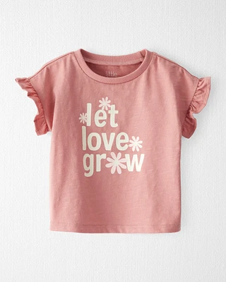 Baby Organic Cotton Let Love Grow Flutter Tee