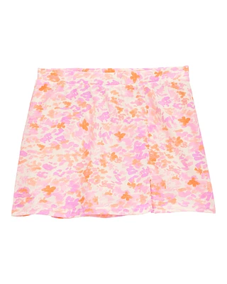 Girls Floral Golf Skort - Pink