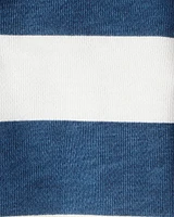 Baby Organic Cotton Henley Top Stripes