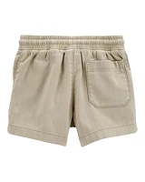 Baby Cotton Blend Shorts - Khaki