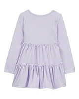 Toddler Tiered Ribbed Dress