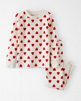 Toddler Organic Cotton Pyjamas Set Hearts