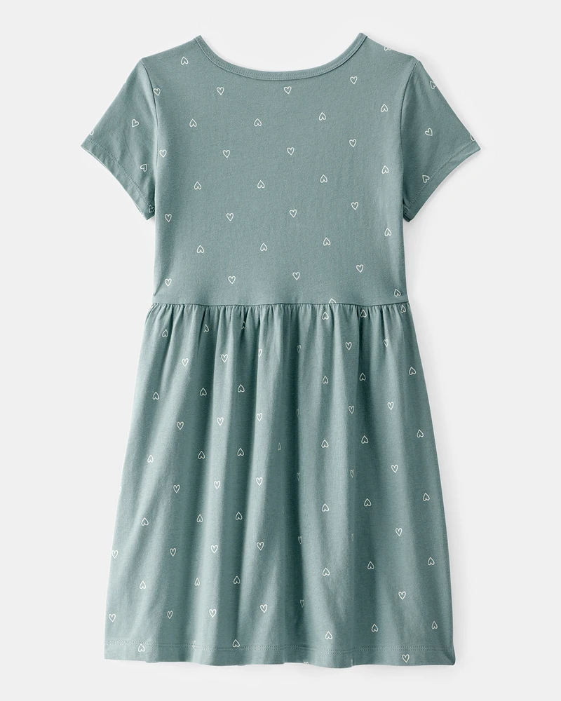 Kid Heart Print Dress