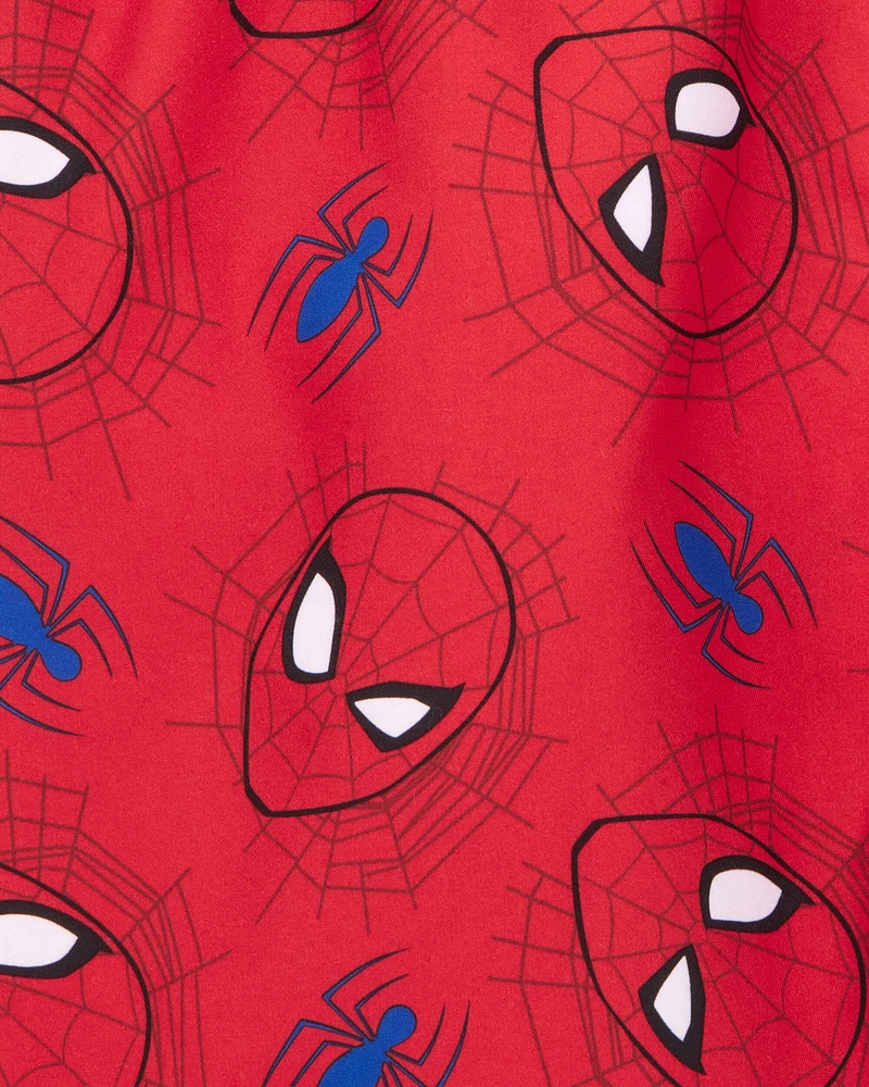 Kid 2-Piece Spider-Man Rashguard & Swim Trunk Set