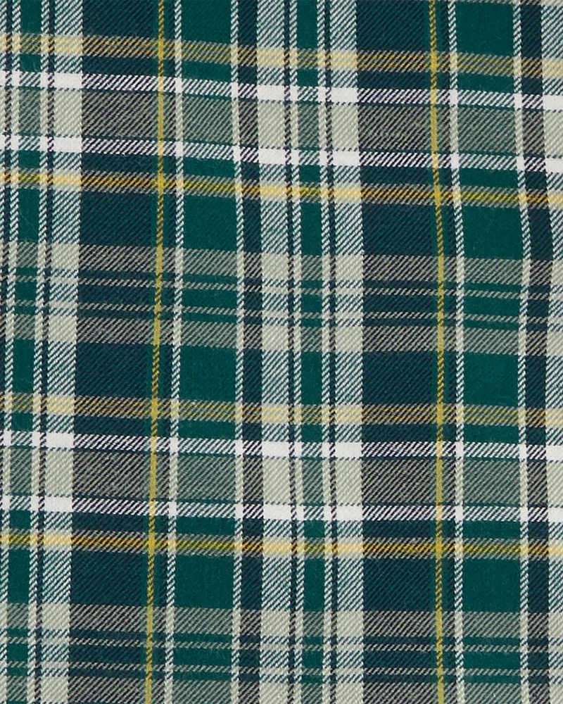 Plaid Button-Front Shirt