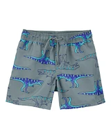 Kid 2-Piece Dinosaur Rashguard & Swim Trunk Set
