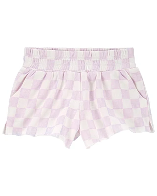 Smocked Waist French Terry Shorts