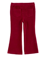 Toddler Pull-On Velour Flare Pants