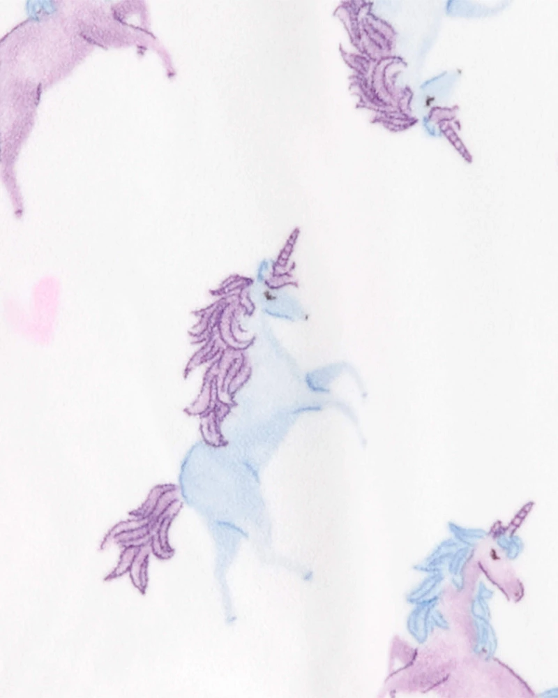 Kid 1-Piece Unicorn Fleece Footie Pyjamas