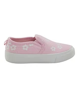 Toddler Slip-On Floral Sneakers - Pink
