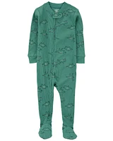 Baby 1-Piece Dinosaur Print Thermal Footie Pyjamas