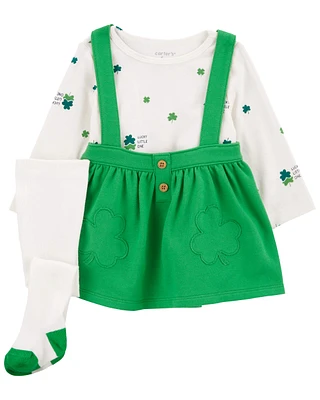 3-Piece St. Patrick's Day Print Jumper Set