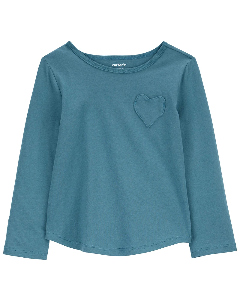 Toddler Heart pocket  Jersey Tee