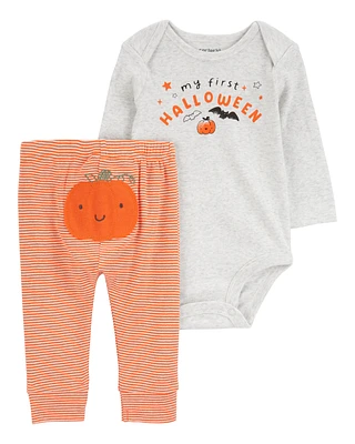 Baby 2-Piece My First Halloween Bodysuit Pant Set