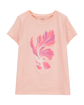 Kid Fish Short-Sleeve Graphic Tee - Orange