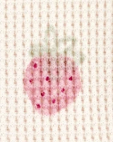 Baby Strawberry-Print Waffle Knit Top - Ivory