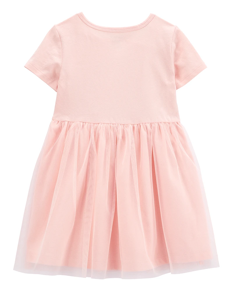 Baby Bunny Short-Sleeve Dress - Pink