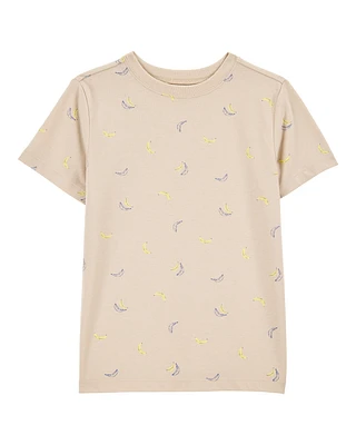 Kid Banana Print Short-Sleeve Tee - Brown