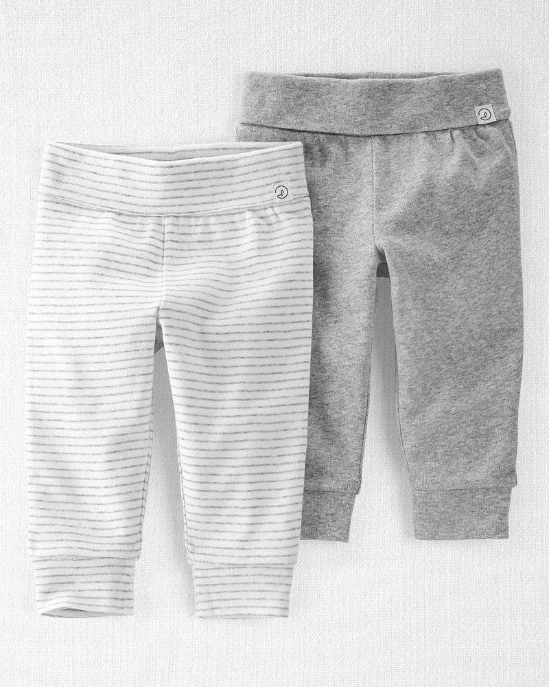 Baby Organic Cotton Grow-With-Me Joggers