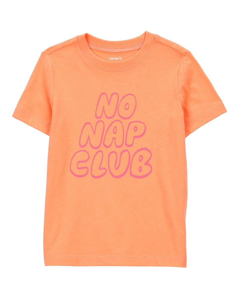 Toddler No Nap Club Short-Sleeve Graphic Tee - Orange