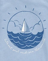 Baby 3-Piece Sailboat Outfit Set - Blue