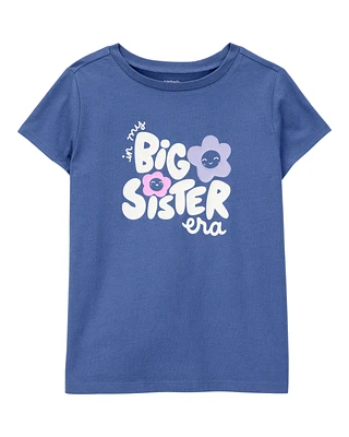 Kid Big Sister Short-Sleeve Graphic Tee - Blue