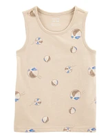 Baby Beach Ball Graphic Tank - Tan