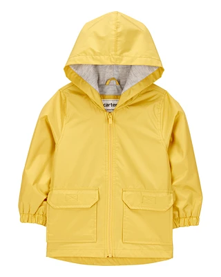 Toddler Solid Rain Jacket - Yellow