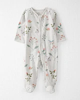 Baby Organic Cotton Sleeper Botanical Butterfly