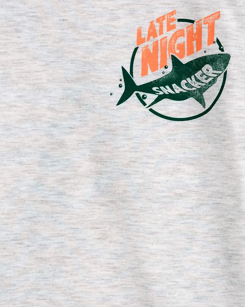 Shark Graphic Pyjama Tee