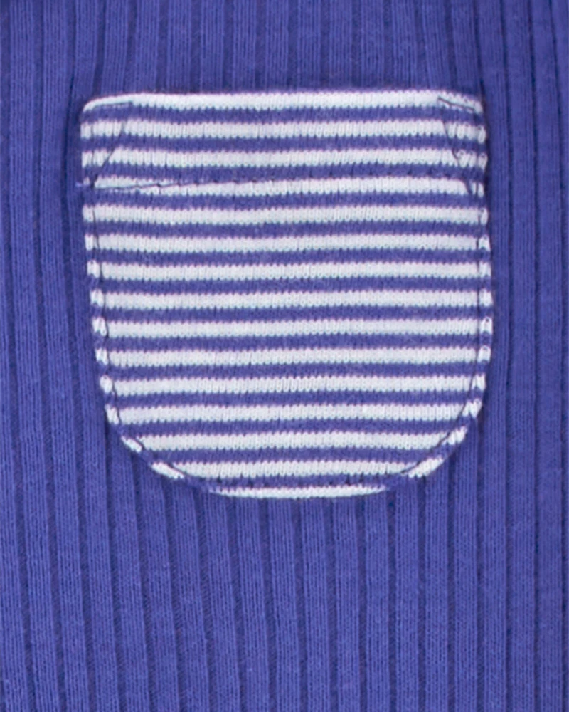 Striped 2-Way Zip Sleeper